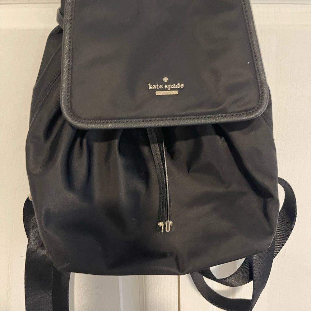 Kate Spade Black Nylon Backpack